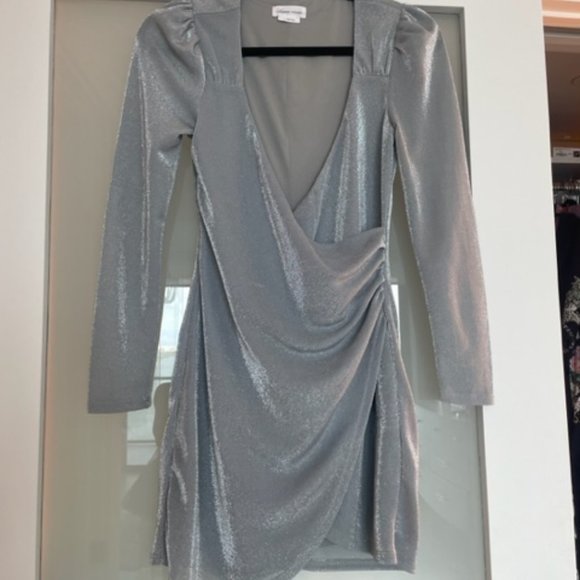 LOVERS + FRIENDS SILVER METALLIC  MLA MINI DRESS - Picture 4 of 6